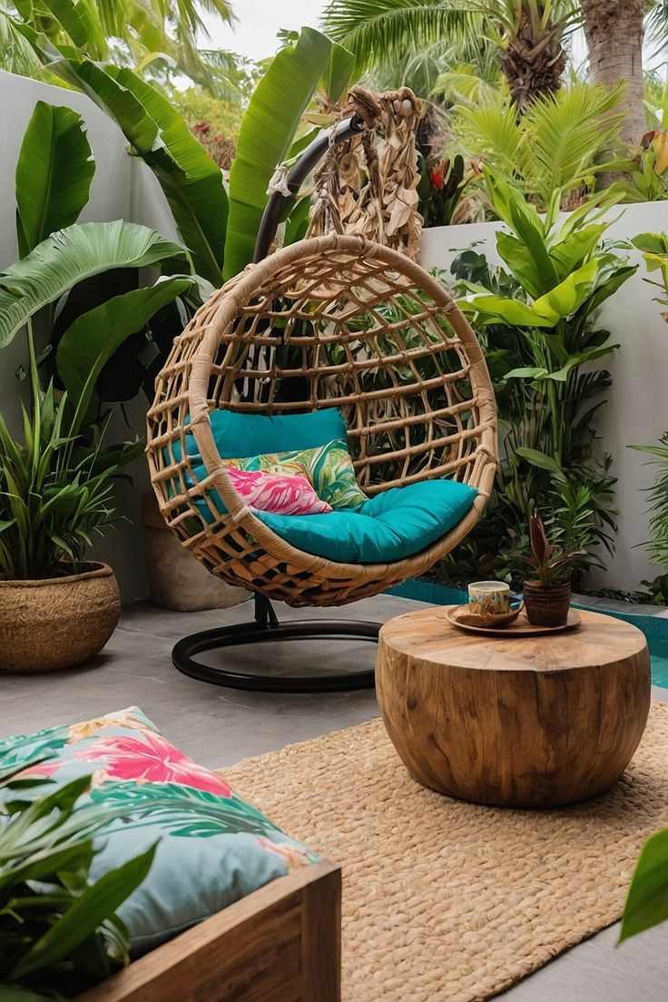 hammocks-boho-patio-decor-ideas