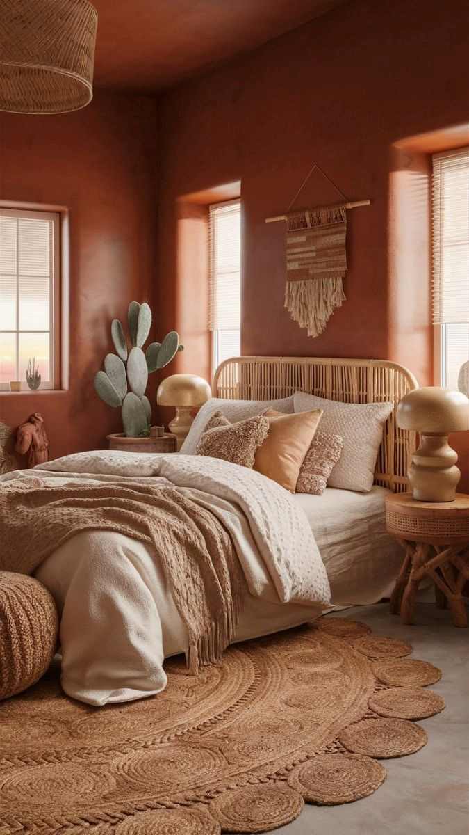 jute-rugs-earthy-bedroom-decor-ideas