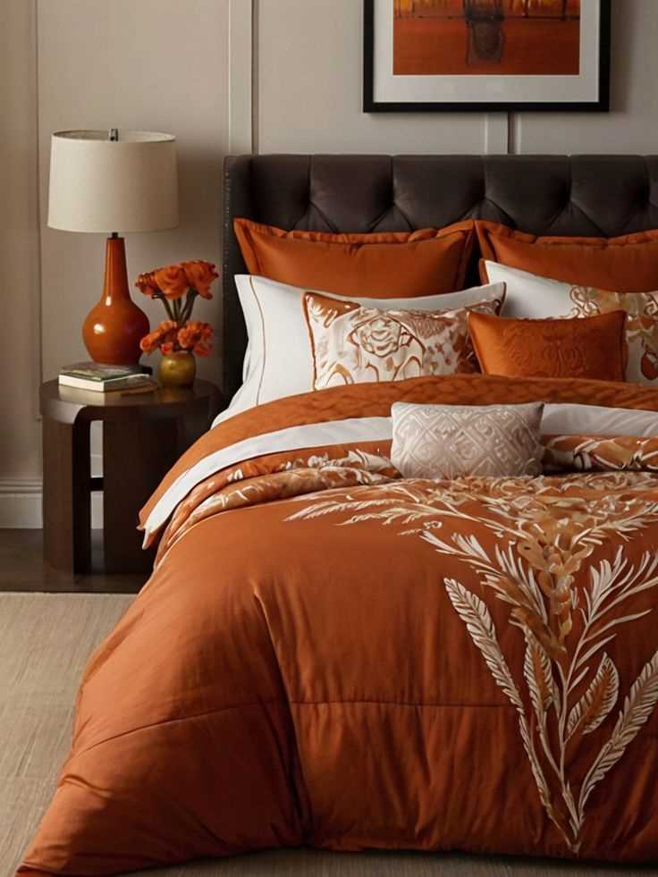 soft-burnt-orange-bedding