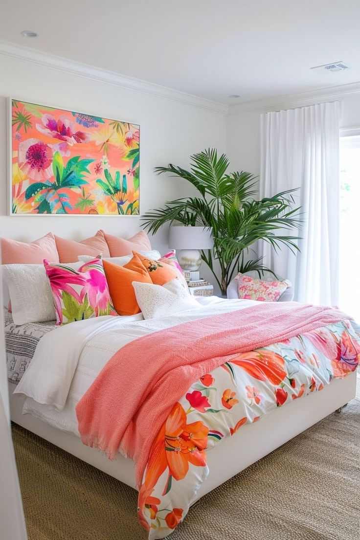 orange-floral-prints