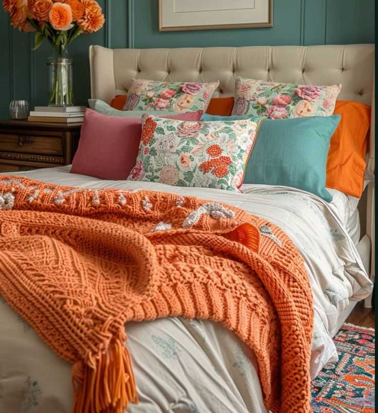 orange-throw-blankets