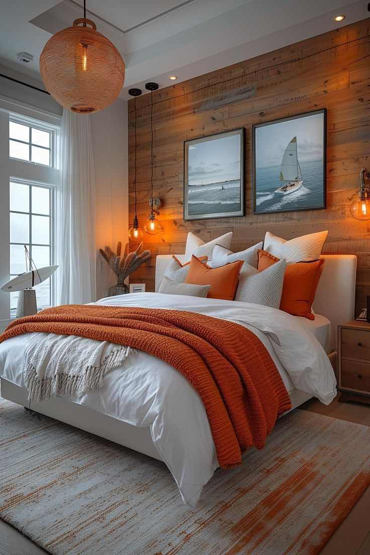 orange-and-white-color-scheme-orange-bedroom-decor-ideas