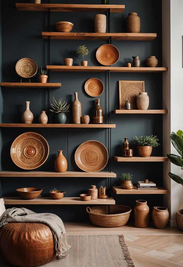 rustic-wooden-shelves