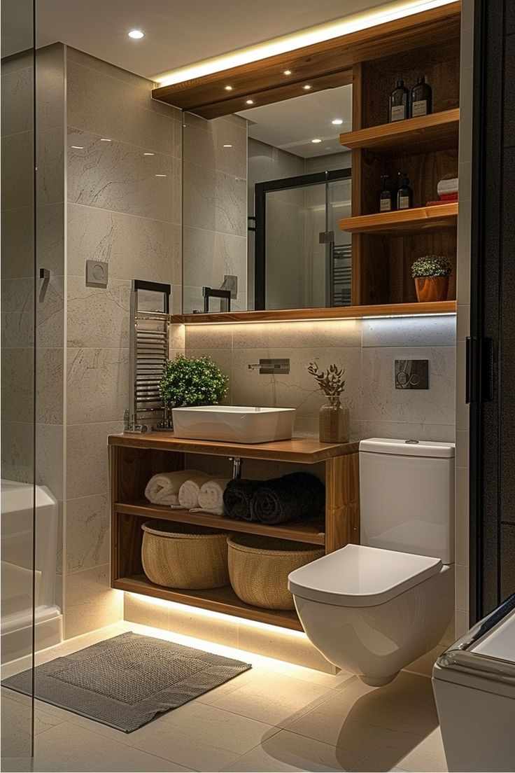 incorporate-soft-lighting-bathroom-organization-ideas