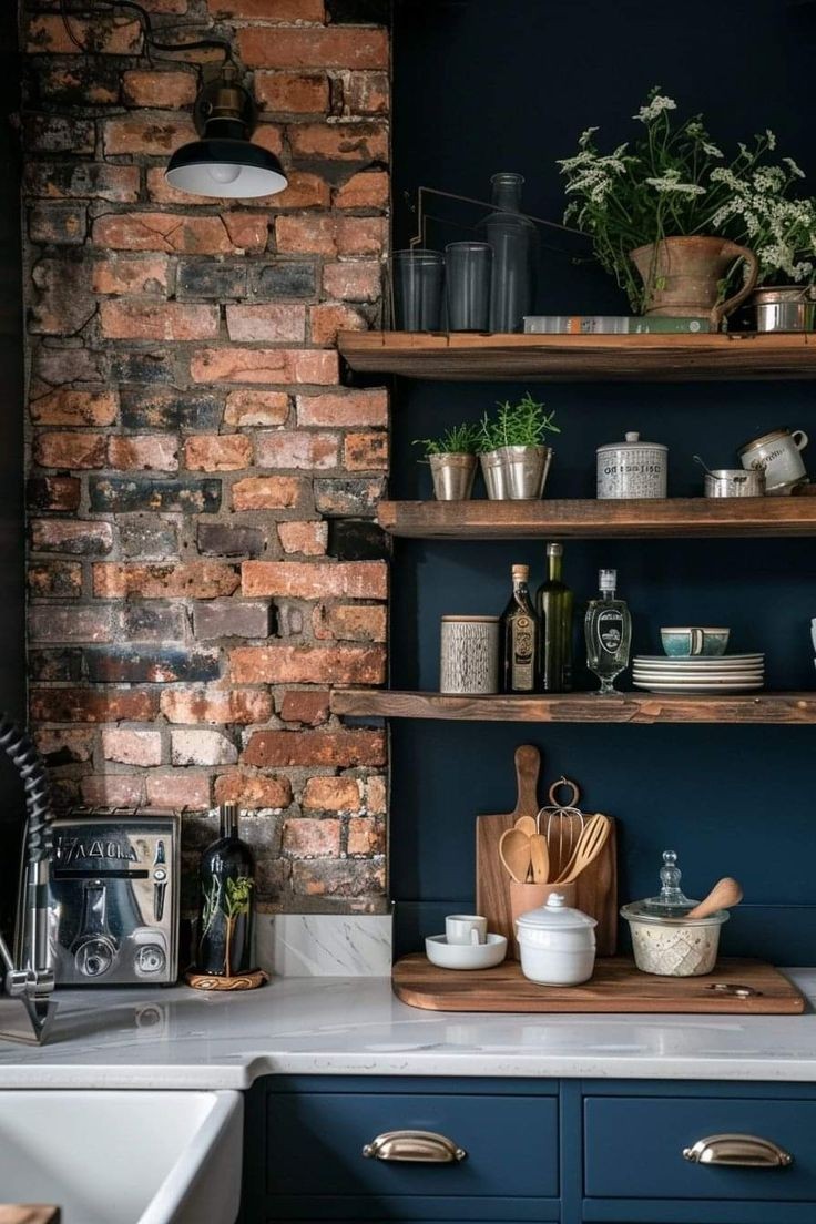 vintage-inspired-open-shelving-vintage-inspired-kitchen-decor-ideas