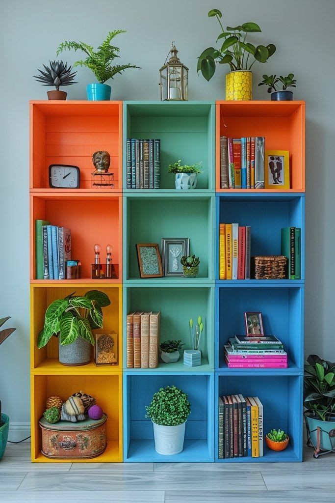 colorful-shelving