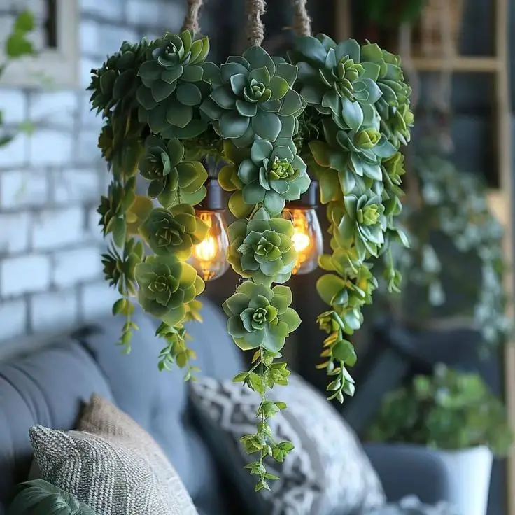 succulent-chandelier