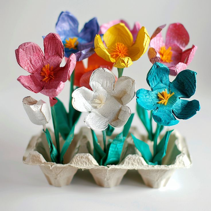 Egg-Carton-Flowers