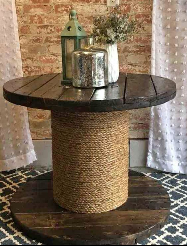 Wooden-Spool-Table