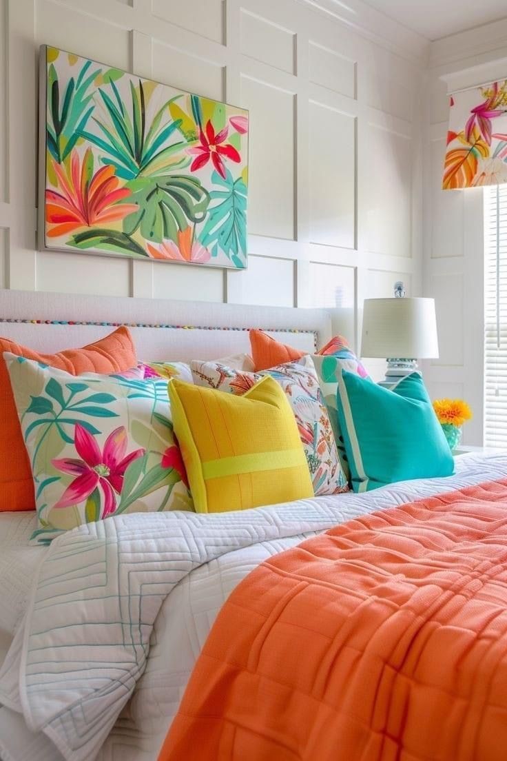 bright-throw-pillows-colorful-bedroom-ideas