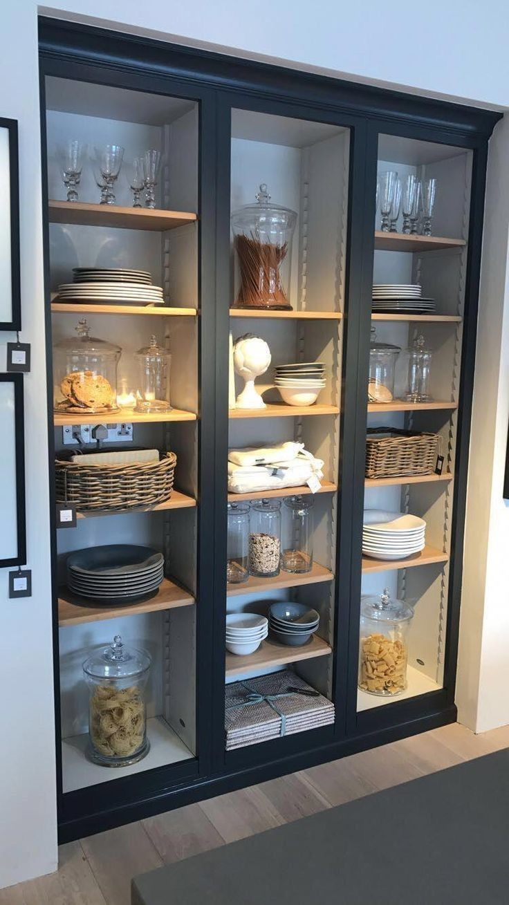 add-glass-cabinet-doors-small-kitchen-hacks