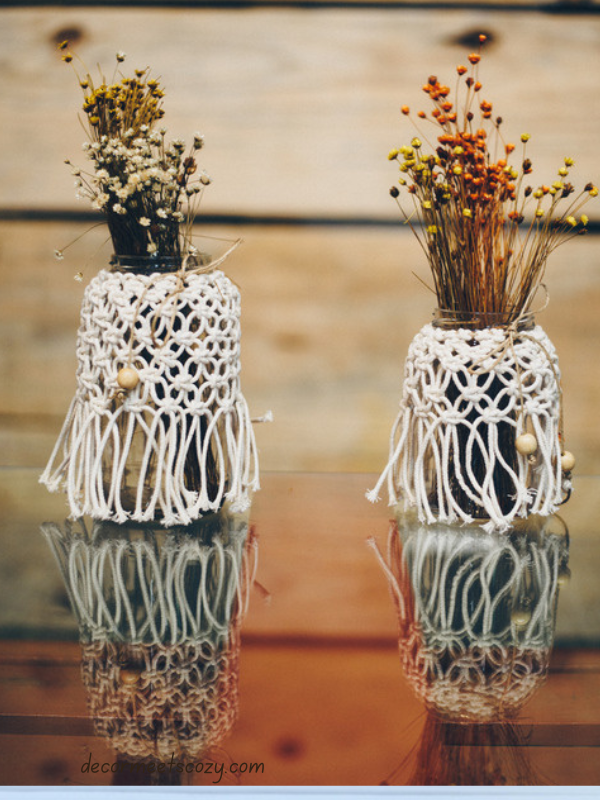 Twine-Wrapped Vases or Jars