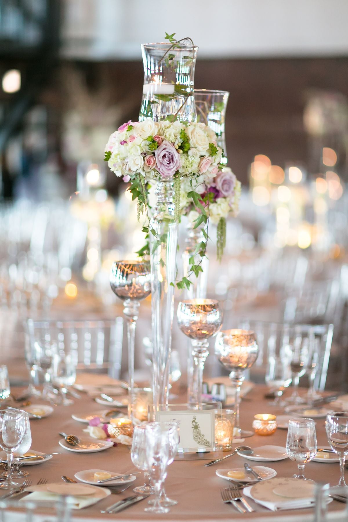 Mixed Height Glass Vases