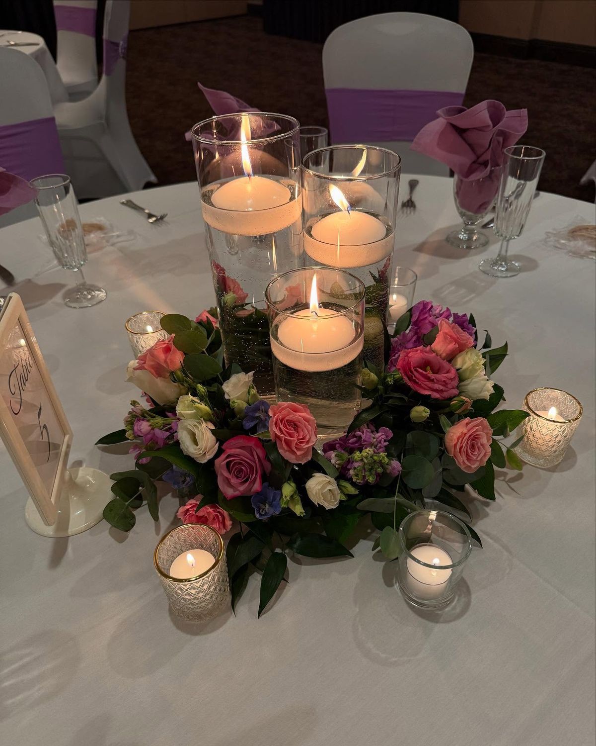 Seasonal Flower Crowns Around Candles