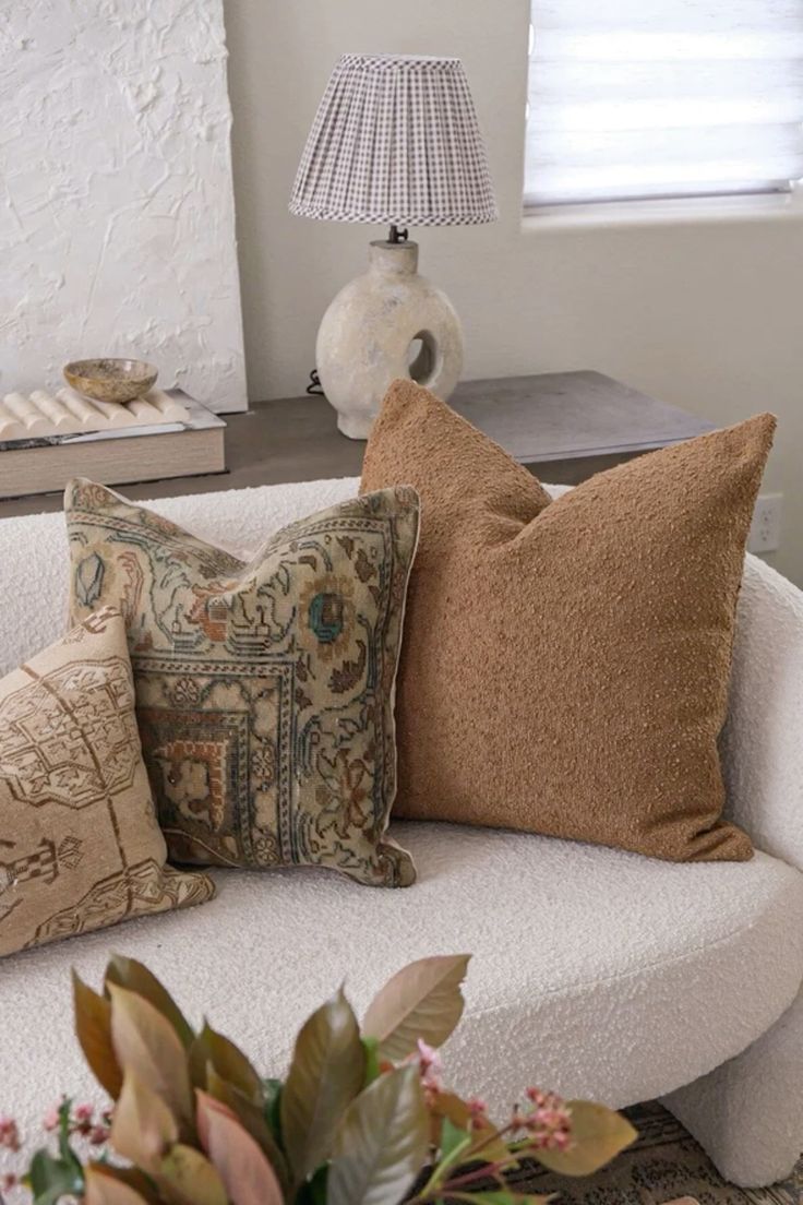 in Neutral Throw Pillows