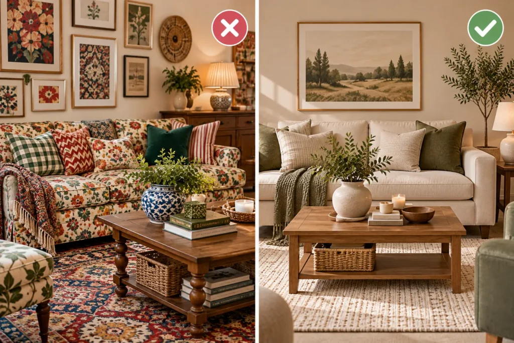 Busy-Patterns-vs-Calm-Design How to Decorate a Home When Visual Clutter Overwhelms You