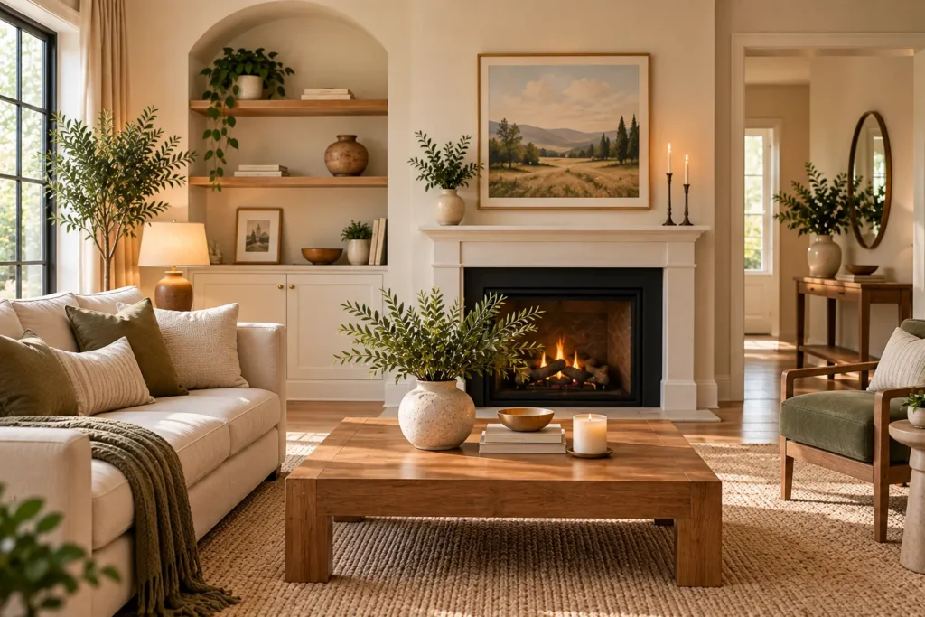 Cosy Modern Farmhouse Living Room How to Decorate a Home When Visual Clutter Overwhelms You